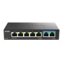D-Link DMS-107/E switch di rete Non gestito Gigabit Ethernet (10/100/1000) Nero