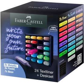 Faber-Castell 254602 evidenziatore 24 pz Punta smussata Multicolore