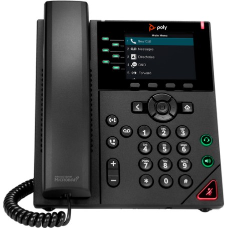 POLY Telefono IP VVX 350 a 6 linee abilitato per PoE (89B68AA)