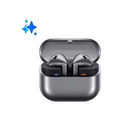Samsung Galaxy Buds3 Auricolari AI open-type True Wireless, Audio Hi-Fi, Impermeabilità IP57, Silver (SM-R530NZAAITV)