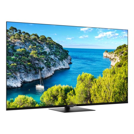TV THOMSON LED 55" 55UG5C14 SMART GOOGLE TV DVB-T2/S2 UHD CI+ 3XHDMI 2XUSB  - CENTRAL STAND - TELECOMANDO RETRO ILLUMINATO VESA