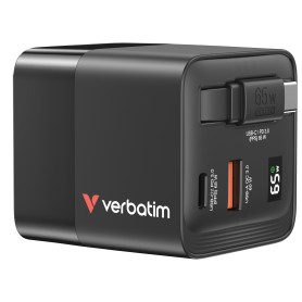 GANCHARGER 65W 2PORT RETRACCABLE DISPUS+EU/UK ADAP (32217)