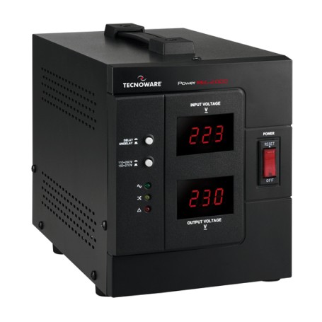 Tecnoware Power Reg 2000VA regolatore di tensione 2 presa(e) AC 230 V Nero (FSTELPRE2000M)