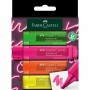Faber-Castell 254600 evidenziatore 4 pz Punta smussata Verde, Arancione, Rosa, Giallo