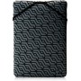 HP Reversible Protective 15.6-inch Geo Laptop Sleeve borsa per notebook 39,6 cm (15.6") Custodia a tasca Nero, Grigio (2F2L0AA)