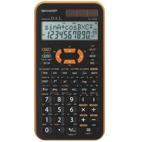 Sharp EL-520X calcolatrice Tasca Calcolatrice scientifica Nero, Arancione (SH-EL520XYR)