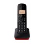 Panasonic KX-TGB610JTR telefono Telefono analogico/DECT Identificatore di chiamata Nero, Rosso (KX-TGB610JTR)