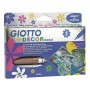 FILA Astuccio 5 Giotto Decor Colori Metallizzati - Per Decorare Cartoncino, Legno, Vetro, Cuoio, Plastica, Sassi, Das,  (452900)
