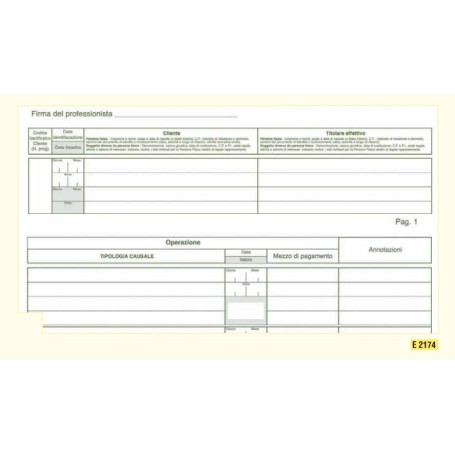 Edipro E2174 modulo e libro contabile 47 pagine (E2174)