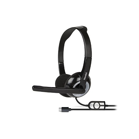 Hamlet HHEADMUS-C cuffia e auricolare Cablato A Padiglione Musica e Chiamate USB tipo-C Nero (HHEADMUS-C)