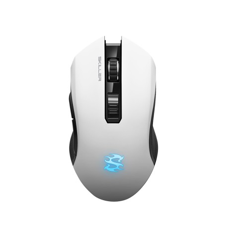 Sharkoon Skiller SGM3 mouse Mano destra RF Wireless+USB Type-A Ottico 6000 DPI (4044951026272) (SKILLER SGM3 WHITE)