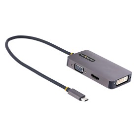 StarTech.com Adattattore USB C a HDMI DVI o VGA, Adattatore video multiporta fino a 4K 60Hz, Compatibile  (118-USBC-HDMI-VGADVI) StarTech.com Adattattore USB C a HDMI DVI o VGA, Adattatore video multiporta fino a 4K 60Hz, Compatibile  (118-USBC-HDMI-VGADVI)