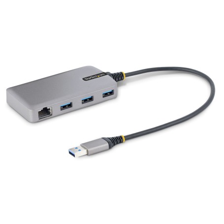 StarTech.com Hub USB a 3 porte con Ethernet - Hub USB 3.0 5Gbps alimentato via bus - Hub splitter USB-A a 3x (5G3AGBB-USB-A-HUB)