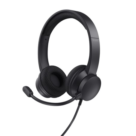 Trust Ayda Auricolare Cablato A Padiglione Musica e Chiamate USB tipo A Nero (25089)