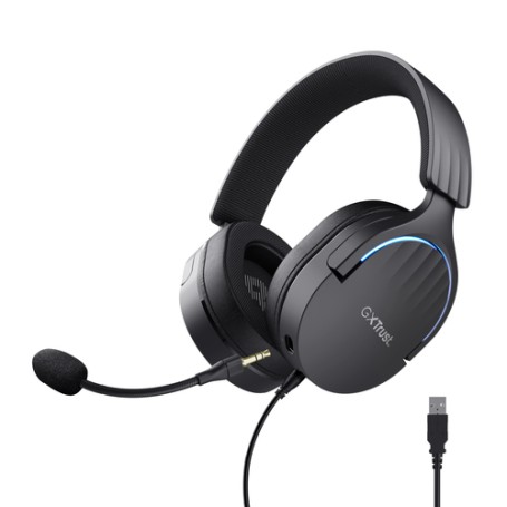 Trust GXT 490 FAYZO Auricolare Cablato A Padiglione Giocare USB tipo A Nero (24900)