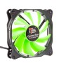 itek Cosmo Flow Case per computer Ventilatore 12 cm Nero, Verde (ITCFLC12G)