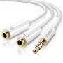 Ugreen 10789 cavo audio 0,15 m 3.5mm 2 x 3.5mm Bianco (10789)