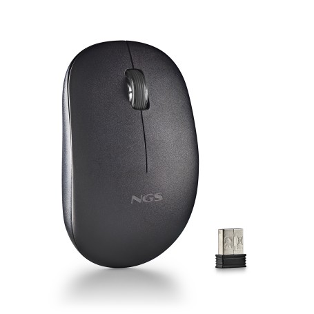 NGS FOG PRO mouse Ambidestro RF Wireless Ottico 1000 DPI (FOGPROBLACK)