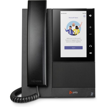 POLY Telefono multimediale aziendale CCX 505 per Microsoft Teams e abilitato per PoE (82Z79AA)