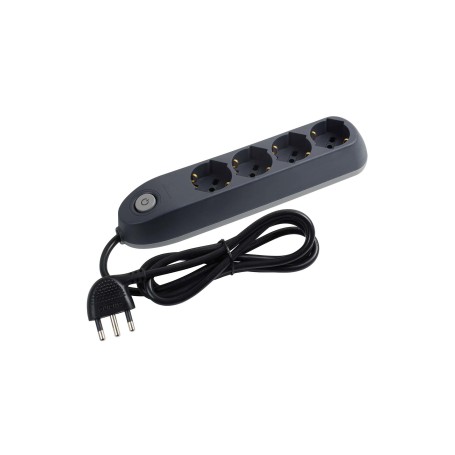 bticino Poker prolunghe e multiple 1,5 m 4 presa(e) AC Interno Grigio (BT-3684GB)