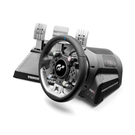 Thrustmaster T-GT II Volant + pedalier 4160823 Nero, Acciaio satinato USB Sterzo + Pedali PC, PlayStation 4, PlayStati (4160823)
