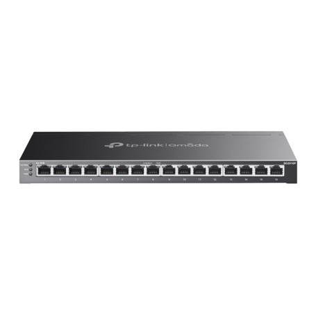 TP-Link TL-SG2016P switch di rete L2/L3/L4 Gigabit Ethernet (10/100/1000) Supporto Power over Ethernet (PoE) Nero (TL-SG2016P)