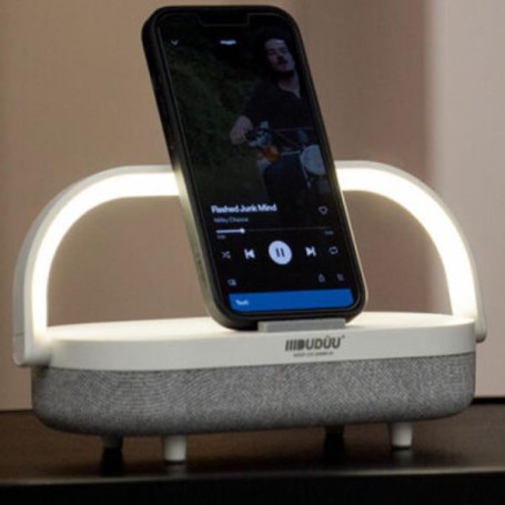 CASSA BLUETOOTH LAMPADA CARIC.10W (M-001WH)