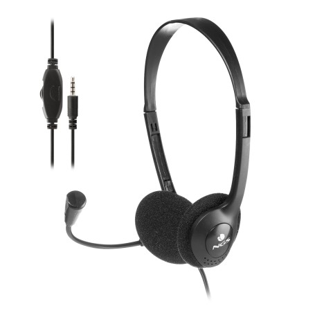 NGS MS103 MAX Auricolare Cablato A Padiglione Musica e Chiamate Nero (MS103MAX)