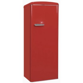 Frigorifero Exquisit RKS325-VH-161E Retro full-size, larghezza 54,5 cm, 229 L, illuminazione interna a LED, rosso