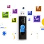 ADATA UV320 unità flash USB 128 GB USB tipo A 3.2 Gen 1 (3.1 Gen 1) Nero, Blu (AUV320-128G-RBKBL)