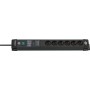 Brennenstuhl 1951160402 prolunghe e multiple 5 m 6 presa(e) AC Interno Nero