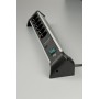 Brennenstuhl 1391020600 prolunghe e multiple 3 m 6 presa(e) AC Interno Nero, Argento