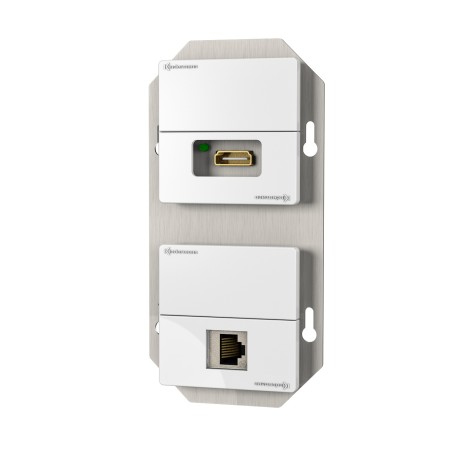 Kindermann 7456 000 543 presa energia RJ-45 + HDMI Bianco (7456000543)