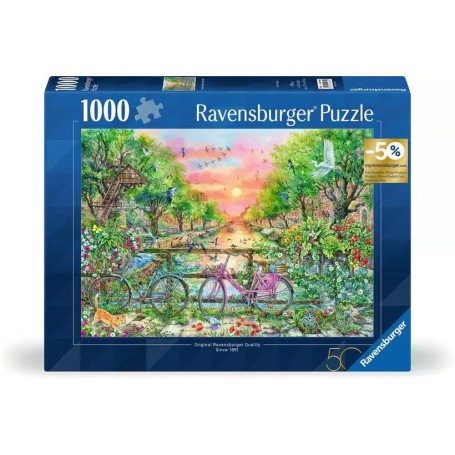 Puzzle Vertrumte Fahrrder in Amsterdam (1000 Teile) (12001089)