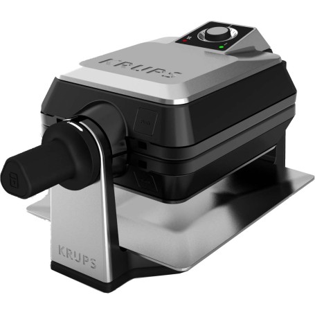 Krups FDD95D 2 waffle 1200 W Nero, Acciaio inox (FDD 95D)