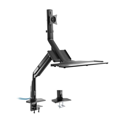 InLine 23174A supporto da tavolo per Tv a schermo piatto 81,3 cm (32") Morsa/Bullone di ancoraggio Nero (23174A)