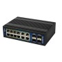 ALLNET ALL-SGI8016PM switch di rete Gestito L2+/L3 Gigabit Ethernet (10/100/1000) Supporto Power over Ethernet (PoE) Nero