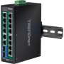 Trendnet TI-PG162 switch di rete Gigabit Ethernet (10/100/1000) Nero (TI-PG162)