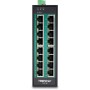 Trendnet TI-PG160 switch di rete Non gestito Gigabit Ethernet (10/100/1000) Supporto Power over Ethernet (PoE) Nero (TI-PG160)