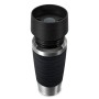 EMSA Travel Mug Waves 36 ml Nero, Acciaio inox (N2021200)
