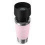 EMSA Travel Mug Waves 36 ml Rosa, Acciaio inox (N2021400)