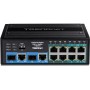 Trendnet TI-BG104 switch di rete Non gestito Gigabit Ethernet (10/100/1000) Supporto Power over Ethernet (PoE) Nero