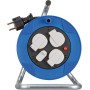Brennenstuhl 1079180600 prolunghe e multiple 15 m 3 presa(e) AC Interno Nero, Blu, Bianco