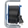 Brennenstuhl 1079180600 prolunghe e multiple 15 m 3 presa(e) AC Interno Nero, Blu, Bianco