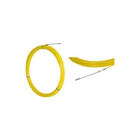 C.K Kabeleinziehband, Länge: 50 m, Stahl Durchmesser: 5,5 mm, flexibler Führungskopf, Stahldrahtkern - 1 Stück (495055)