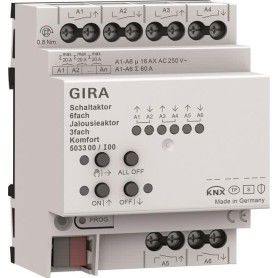 Gira Schalt-, Jalousieaktor 6f/3f 16 A 503300 (503300)