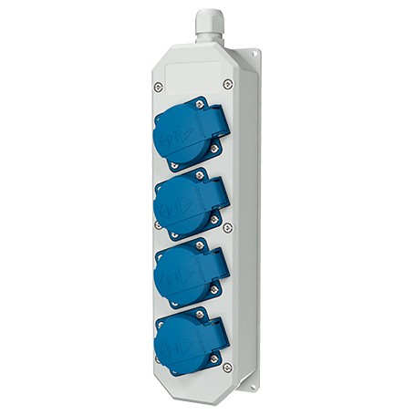 MENNEKES 88678 presa energia Tipo F Blu, Bianco