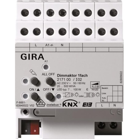 GIRA Aktor 217100 KNX/EIB Dimmen 1fach 500W REG (217100)