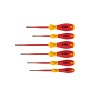 Schraubendreher-Set SoftFinish electric slimFix, 6-teilig (rot/gelb) (35389)