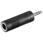 Adapter 6,3mm - 3,5mm (schwarz) (11101)